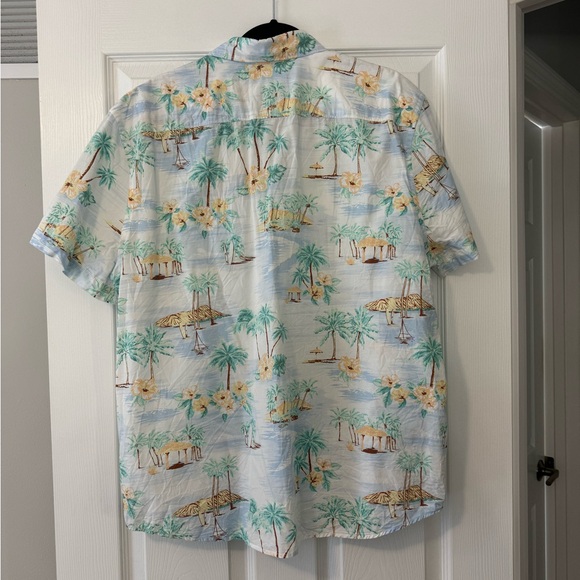 Express Mens Hawaiian Aloha Short Sleeve Button Up Shirt XL EUC - Picture 2 of 4